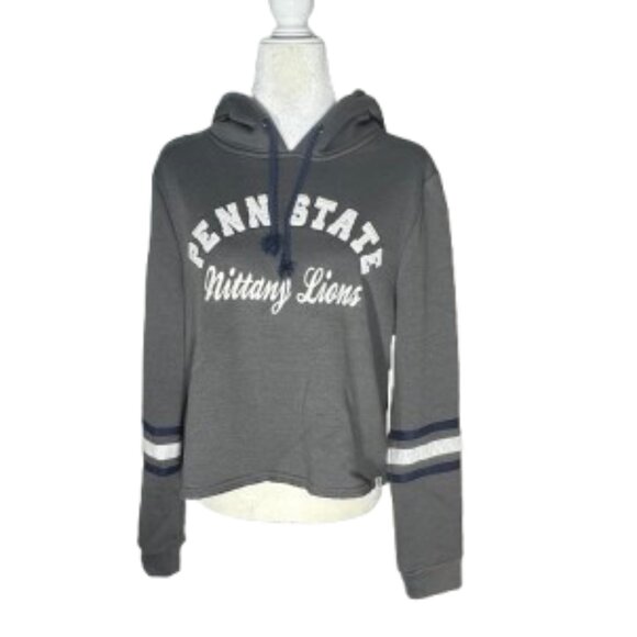 NWT Colosseum Penn State Women's Cropped Hooded Sweatshirt Size Large - Picture 1 of 10